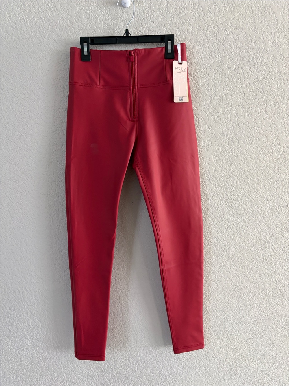 FREDDY WR.UP Red Faux Leather High-Waisted Skinny Pants – New With Tags
